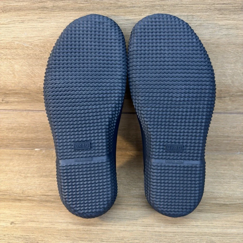 Hunter Insulated Sherpa Shoe Mens 11 Womens 12 Low Top Slip On Blue Waterproof